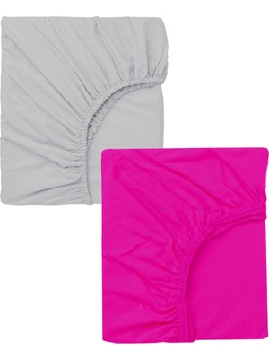 North Online 2 Adet 70 x 120 x 20 cm Lastikli Penye Kumaş Bebek Çarşafı