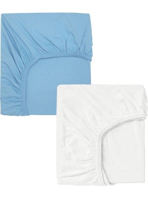 North Online 2 Adet 70 x 120 x 20 cm Lastikli Penye Kumaş Bebek Çarşafı