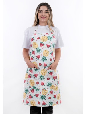Sevilya Sweet 3lü Set Ayarlanabilir Askılı Mutfak Önlüğü Seti (ELDİVEN, TUTACAK)