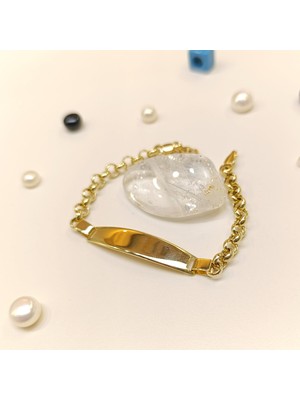 Isim Yazılabilir Çocuk Bileklik 14 Ayar Altın Hd Videolu