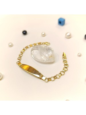 Isim Yazılabilir Çocuk Bileklik 14 Ayar Altın Hd Videolu