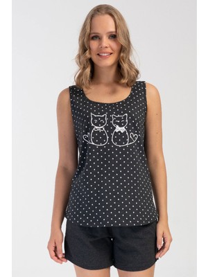 Kadın Genıs Askılı Şortlu Pijama Takım
, 408461