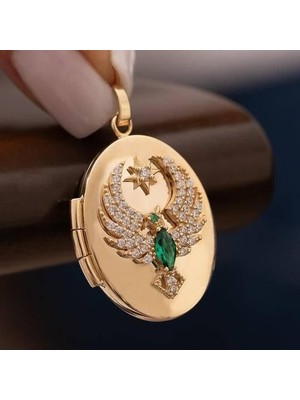 Çelikoğlu Kuyumculuk 14 Ayar Altın Alya Anka Kuşlu Kolye Uçu 5,35 gr