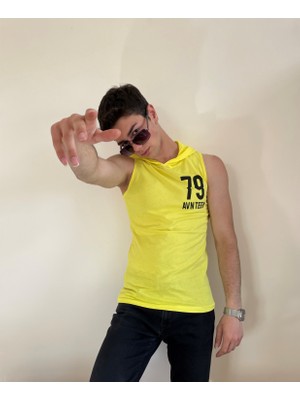 Unisex Kapüşonlu Baskılı T-Shirt
