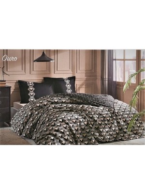 Ouro Siyah Çift Kişilik Nevresim Takımı