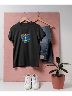 Bahriyeli Collection Oversize Kuzey Deniz Saha Komutanlığı Tasarım T-Shirt