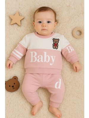 Baby Desenli 2'li % 100 Pamuk Kız Bebek Takımı