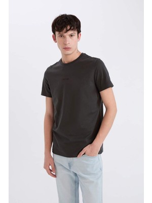 Defacto Erkek  T-Shirt D5566AX/AR221 Anthra