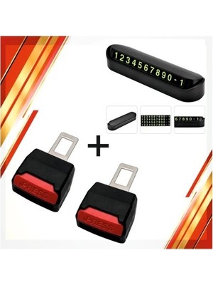 Universal Uyumlu Oto Kemer Yükselten Toka 2 Adet + Araç Içi Numaratör