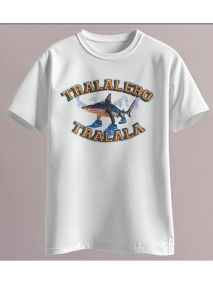 Tralalero Tralala Italyan Brainrot Meme T-Shirt Tung Tung Sahur