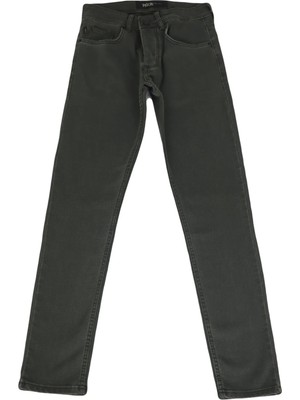 Hacker Fistan Store Erkek Yeşil Normal Bel Dar Kesim Dar Paça Jean Pantolon