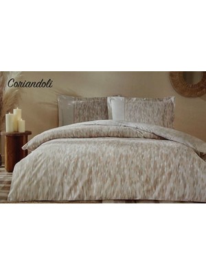 Özdilek Çift Kişilik Ranforce Nevresim Takımı Coriandoli Somon