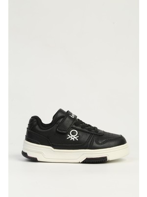 Benetton Unisex Siyah Beyaz Çocuk Spor Ayakabı Ithal BNI-11583