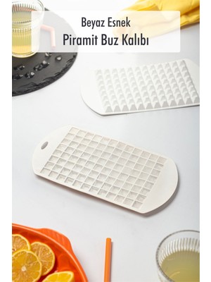 Depa Beyaz Piramit Buz Kalıbı(13*24*2 Cm)