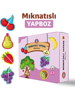 Çocuk Akademi Mıknatıslı Meyve Yapboz Kitabı – Özlem Durhat, Ciltli, CE