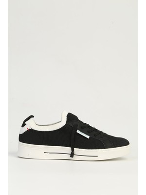 Benetton Siyah Beyaz Kadın Spor Ayakkabı Ithal BNI-11483