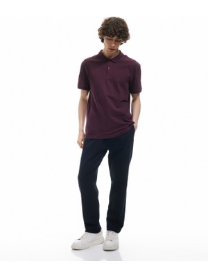 Koton Kısa Kollu Pamuklu Pike Kumaş Polo Yaka Slim Fit Tişört