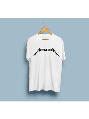 Bahriyeli Collection Oversize Metallica Yazılı / Tasarımlı T-Shirt
