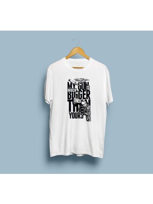 Bahriyeli Collection Oversize Benim Silahım Senden Büyük Yazılı T-Shirt