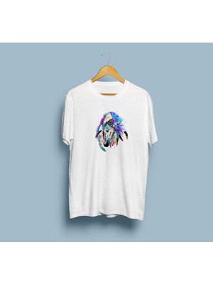 Bahriyeli Collection Oversize Rainbow At Tasarım T-Shirt