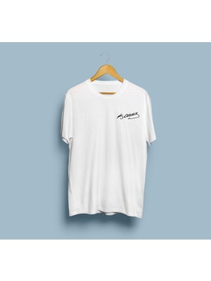 Bahriyeli Collection Oversize M.kemal Atatürk Imzalı Cep Logolu T-Shirt