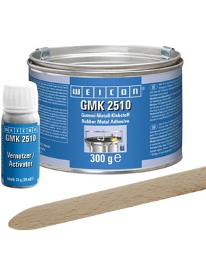 Weicon Gmk 2510 Yapıştırıcı 0,32 Kg, Siyah-Alman Balisi-Ekstra Güçlü 2 Komponentli Kauçuk-Metal Yapıştırıcı