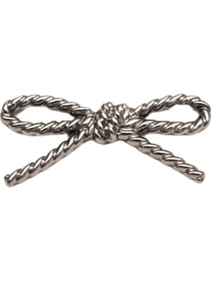 Angel Çanta Aksesuar Gümüş Fiyonk Plaka Süs