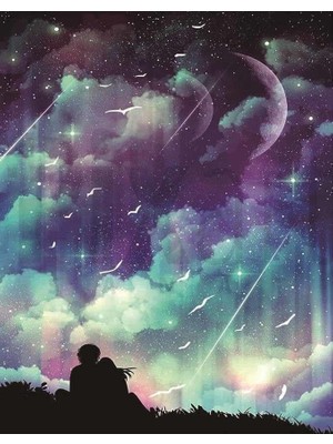 Aura Renkler 30X25CM Pixart Sanat Elmas Mozaik Tablo Diamond Türkiye