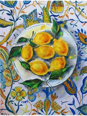 PixArt Limon Tabagi 46 x 53 Elmas Mozaik Tablo