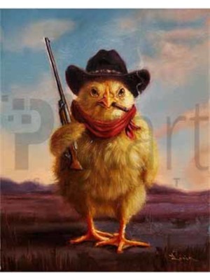 PixArt Kovboy Civciv 40 x 50 Elmas Mozaik Tablo