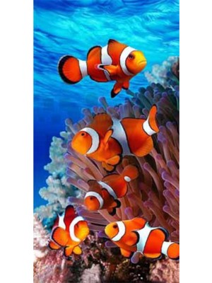 PixArt Canli Sualti 37 x 69 Elmas Mozaik Tablo