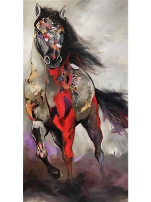 Pix Art Sanat Rüya Atı  Pixart Sanat  Elmas Mozaik Tablo Diamond Türkiye 39*75