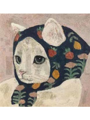 PixArt Bayan Kedi 40 x 50 Elmas Mozaik Tablo