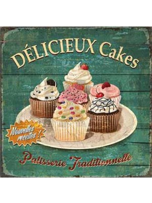 PixArt Lezzetli Kekler Nostalji 46 x 51 Elmas Mozaik Tablo