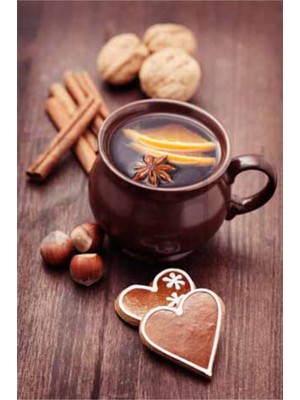 PixArt Kurabiye Ve Kis Cayi 40 x 60 Elmas Mozaik Tablo