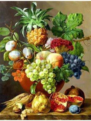 PixArt Hindistan Cevizleri 40 x 60 Elmas Mozaik Tablo