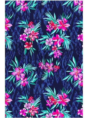 PixArt Pembe Cicek Desen 43 x 74  Elmas Mozaik Tablo