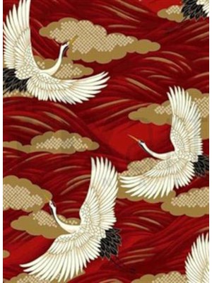 Pix Art Sanat Kızıl Zemin Beyaz Kuşlar Pixart Sanat Elmas Mozaik Tablo Diamond Türkiye 43*58