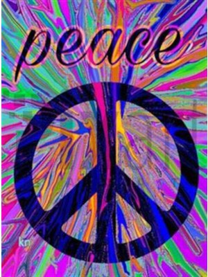 Pix Art Sanat Renkli Barış Işaretli Pixart Sanat Elmas Mozaik Tablo Diamond Türkiye 40*53