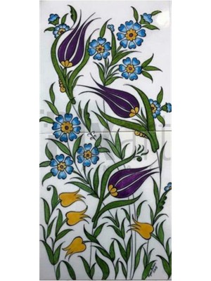 Pix Art Sanat Mor Laleler Pixart Sanat Elmas Mozaik Tablo Diamond Türkiye 25*50