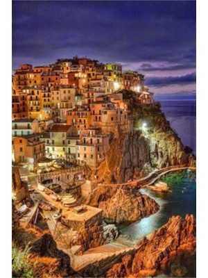 PixArt Cinque Terre Ulusal Parkı 40 x 60 Elmas Mozaik Tablo