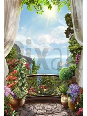 Pix Art Sanat Sabah Işıklarında Manzara Pixart Sanat Elmas Mozaik Tablo Diamond TÜRKIYE55 x 81 cm