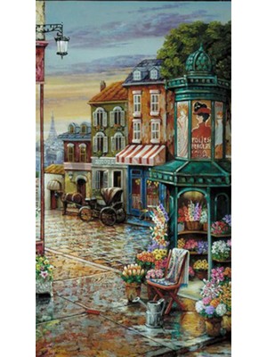 PixArt Nostalji Çarşı 40 x 60 Elmas Mozaik Tablo