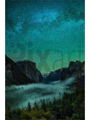 PixArt Sisli Manzara 40 x 60 Elmas Mozaik Tablo