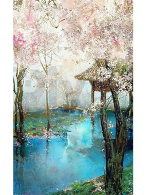 PixArt Uzak Doguda Gol 40 x 60 Elmas Mozaik Tablo