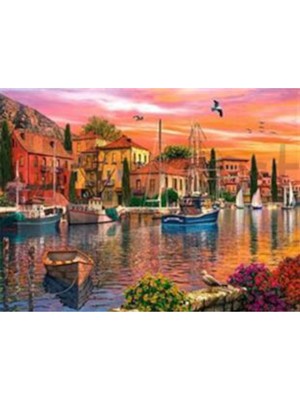 Pix Art Sanat Sahil Kasabası Pixart Sanat  Elmas Mozaik Tablo Diamond Türkiye  69 x 51 cm