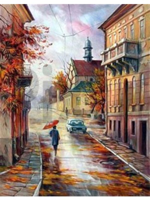 Yağmurlu Sonbahar Pixart Sanat Elmas Mozaik Tablo Diamond Türkiye 40*50