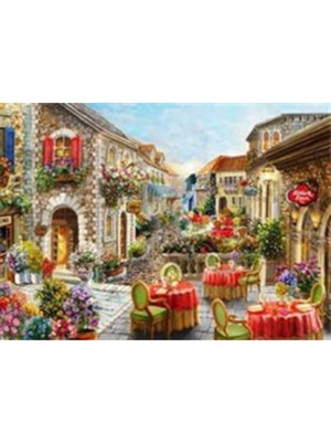 Pix Art Sanat Çiçekli Cafe  Pixart Sanat   Elmas Mozaik Tablo Diamond Türkiye  69 x 51 cm