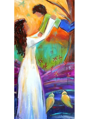 PixArt Yagli Boya Anne Ve Oglu 40 x 60 Elmas Mozaik Tablo