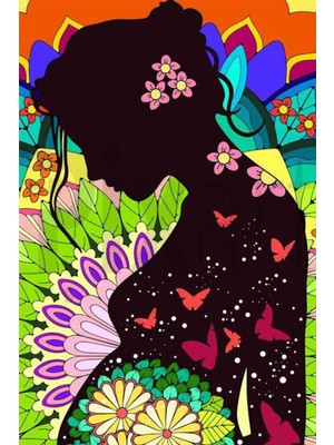 PixArt Anne Karni 40 x 60 Elmas Mozaik Tablo